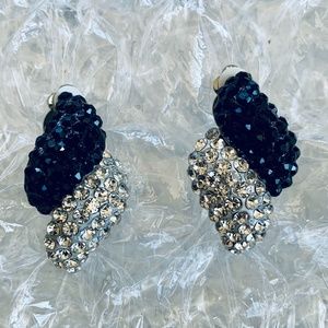 Black and Silver Earrings